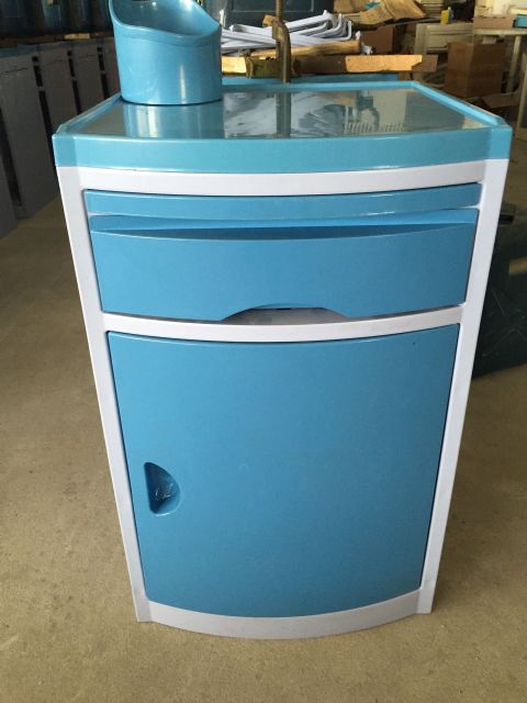 Tıbbi Mobilya 50X50X80Cm Hastane ABS Başucu Dolabı Çekmeceli 0
