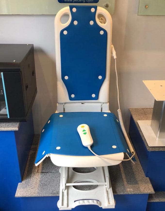 Ev Elektrikli Banyo Sandalyesi Ayarlanabilir Banyo Koltuğu Kaymaz Beyaz 0