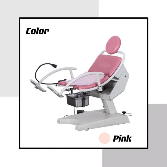 Tıbbi Çok Fonksiyonlu Ayarlanabilir Elektrikli Jinekolojik Yatak Pembe 0