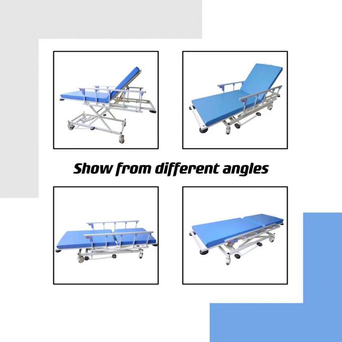 Blue Hospital Özel Hidrolik Dört Tekerlekli Sedye Arabası 0