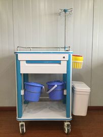 İki Atık Kutusu ve IV Kutuplu ABS Hastane Tıbbi Arabası Çok İşlevli Tıbbi Arabası