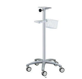 satın al Yükseklik 890mm Hastane Bilgisayar Stand Hasta Monitörü Rolling Bilgisayar Sepeti Çevrimiçi üretim