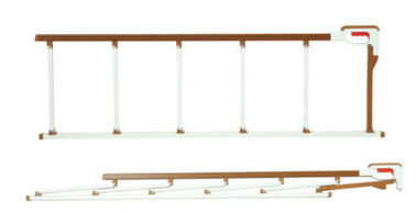 satın al Alüminyum Alaşımlı Hafif 1360 * 420mm ile OEM Hastane Yatağı Yan Ray Guard Çevrimiçi üretim