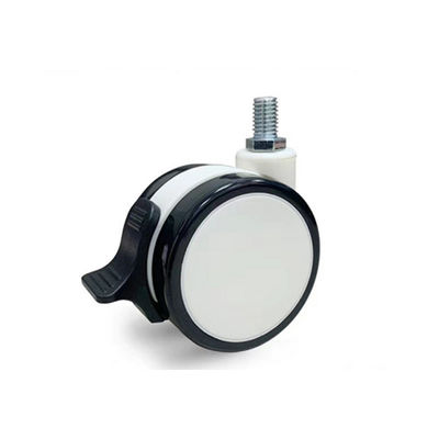 satın al PU TPR Malzeme M12X25MM Fren Merkezi Kilitli Tıbbi Teker Tekerlekler Çevrimiçi üretim