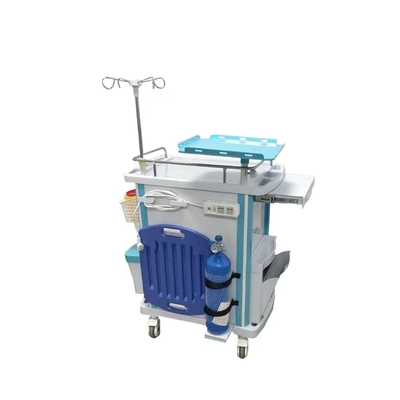 Alüminyum Çerçeve Çekmece İnfüzyon Fonksiyonu Hemşire ABS 960mm Acil Tıbbi Arabası