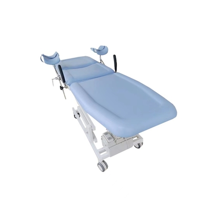 Bule Color Electric 3 Fcuntion Doğum Yatağı 90cm Metal Çok fonksiyonel Jinekolojik Masa