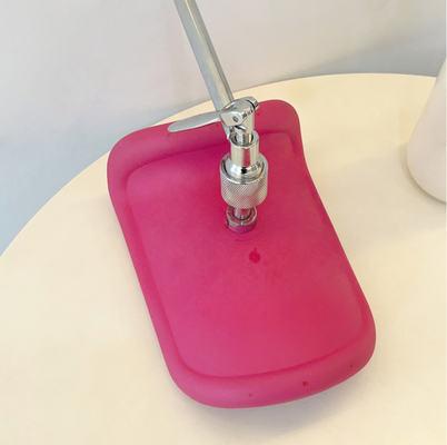 Hastane Jinekolojisi İçin Pembe Paslanmaz Çelik Malzeme Bacak Dayanağı