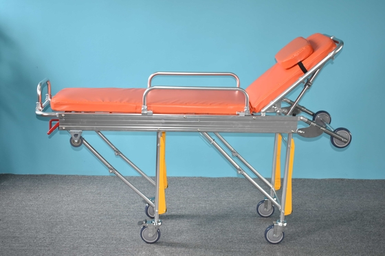 Yüksek Kaliteli Hasta İyileştirme Arabası Alüminyum Alaşım Malzemesi Tıbbi Ürün Katlanabilir Ambulans Çatlak