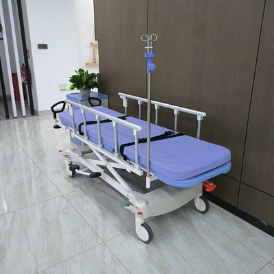 hidrolik sedye Hastane Ekipmanı Tıbbi Hasta Arabası Katlanabilir korkuluk Tekerlekli sandalye transfer b