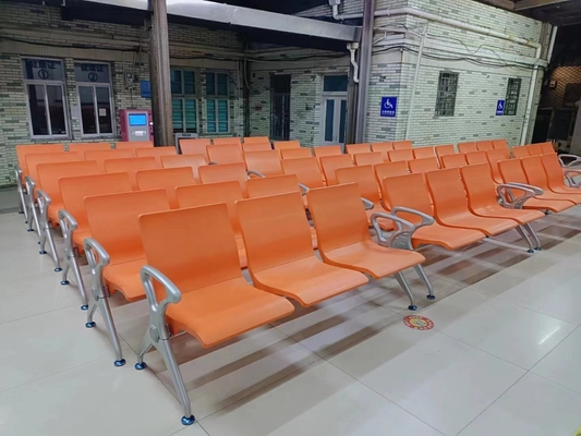 Çelik çerçeveli yatıştırılmış hastane bekleme odası sandalyesi