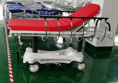 Kırmızı Renk ABS Lüks Sedye Hastane Acil Yatak, Kolay Temizlenebilir