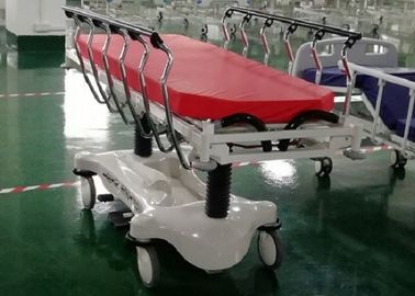 Kırmızı Renk ABS Lüks Sedye Hastane Acil Yatak, Kolay Temizlenebilir