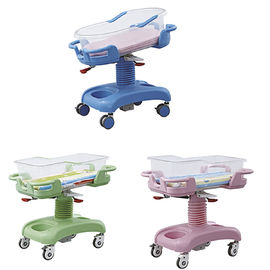 Pembe Tekerlekli Tıbbi Deluxe Ayarlanabilir Bebek Çocuk Yatağı Beşik Sürücüsü