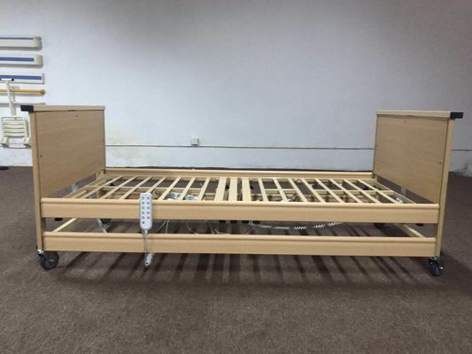 Tıbbi Mobilya 5 Fonksiyonlu YBÜ 820MM Elektrikli Hastane Yatağı Ahşap