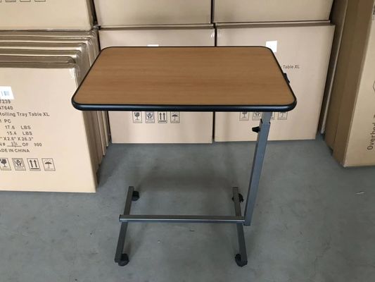 Eğilebilir Yüzey 700mm 1010mm Hastane Yatağı Tepsisi Masa Üzeri Yatak Yemek Masası