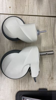 Yeni 5 inç Tıbbi Yataklı Teker Teker Merkezi Kontrol Piston Çapı 28 Frenli Teker