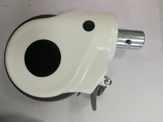 Tıbbi Tekerlekler Teker 3/4 İnç Sessiz Plastik Tekerlek Frenli ABS Dış Kapaklı