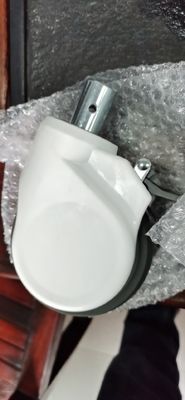 Hastane Yatağı Parçaları Tıbbi Teker 5 İnç Sessiz Plastik Tekerlek Frenli ABS Dış Kapaklı