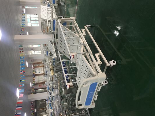 Üç Fonksiyon Krank Alüminyum Alaşımlı Yan Korkuluklar Hasta El Kitabı Hastane Yatakları