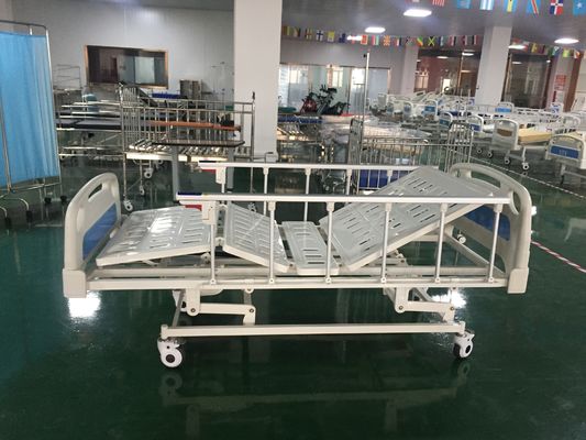 Üç Fonksiyon Krank Alüminyum Alaşımlı Yan Korkuluklar Hasta El Kitabı Hastane Yatakları