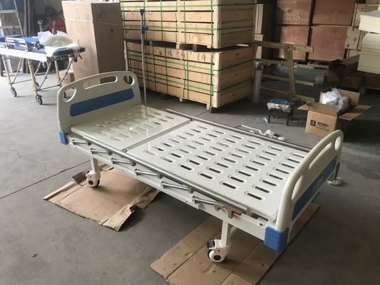 Ayarlanabilir Arka Manuel Medicare 480mm 250kgs Tek Krank Hastane Yatağı
