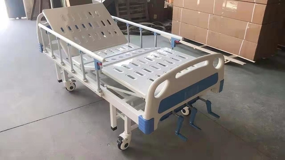 5 İnç Tekerlekler Üç Krank Kliniği Manuel Hastane Yatağı Mobil