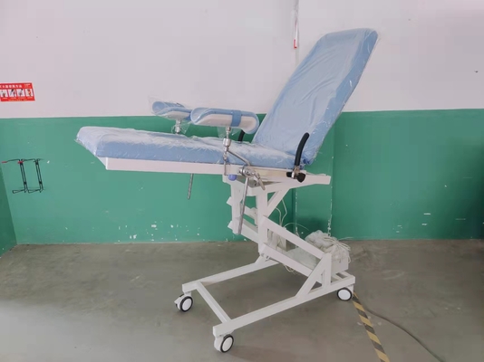 Elektrikli Obstetrik Doğum Masası Medikal Mavi Renk