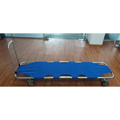 Mavi 600D, PVC kaplı Oxford kumaş katlanır sedyenin temizlenmesi kolaydır