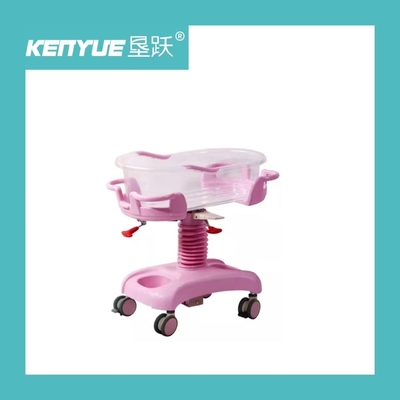 Kolay Temizlik ve Güncelleme İçin Pembe Plastik Hastane Bebek Yatağı