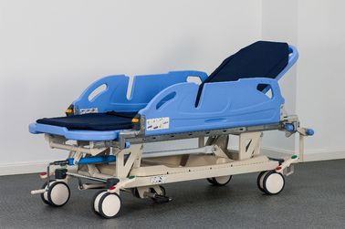 Yüksekliği ayarlanabilir 0-75° Sırt Yastığı Düzenlemesi ve 50-90cm ile Hasta Transfer Arabası