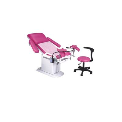 Hastane Pembe Elektrikli Gynaec Muayene Masası Obstetrik masa Lambalı Teslimat Yatağı